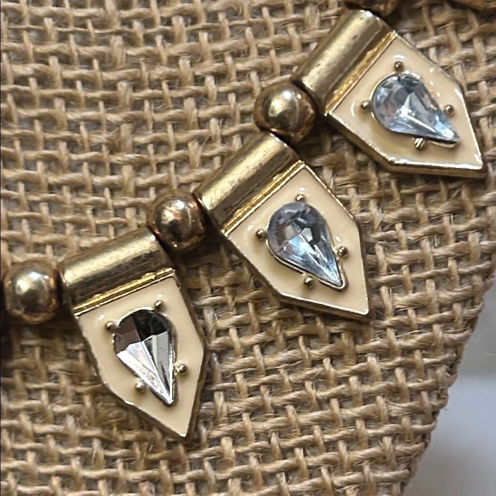 Vintage Gold and Silver Geometric Mid Century Modern Necklace - Picture 4 of 7